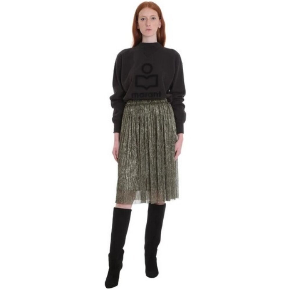 💕ISABEL MARANT ETOILE💕 Beatrice Skirt ~ Gun Metal EU 36 NWT - Picture 5 of 16